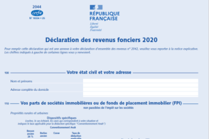 Déclaration des revenus fonciers 2020