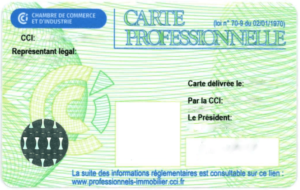 La carte de gestion immobilière (carte G)